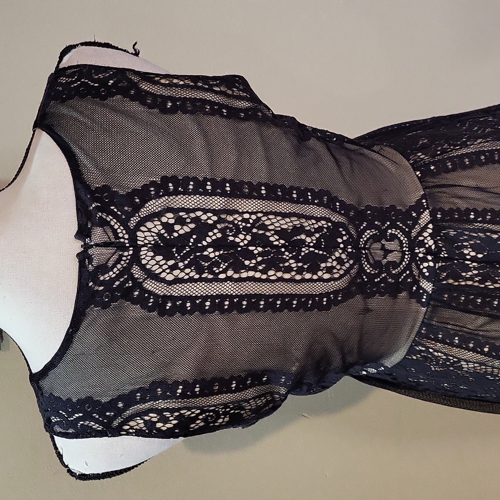 Blu Pepper Black Lace Detail Dress - Picture 8 of 13